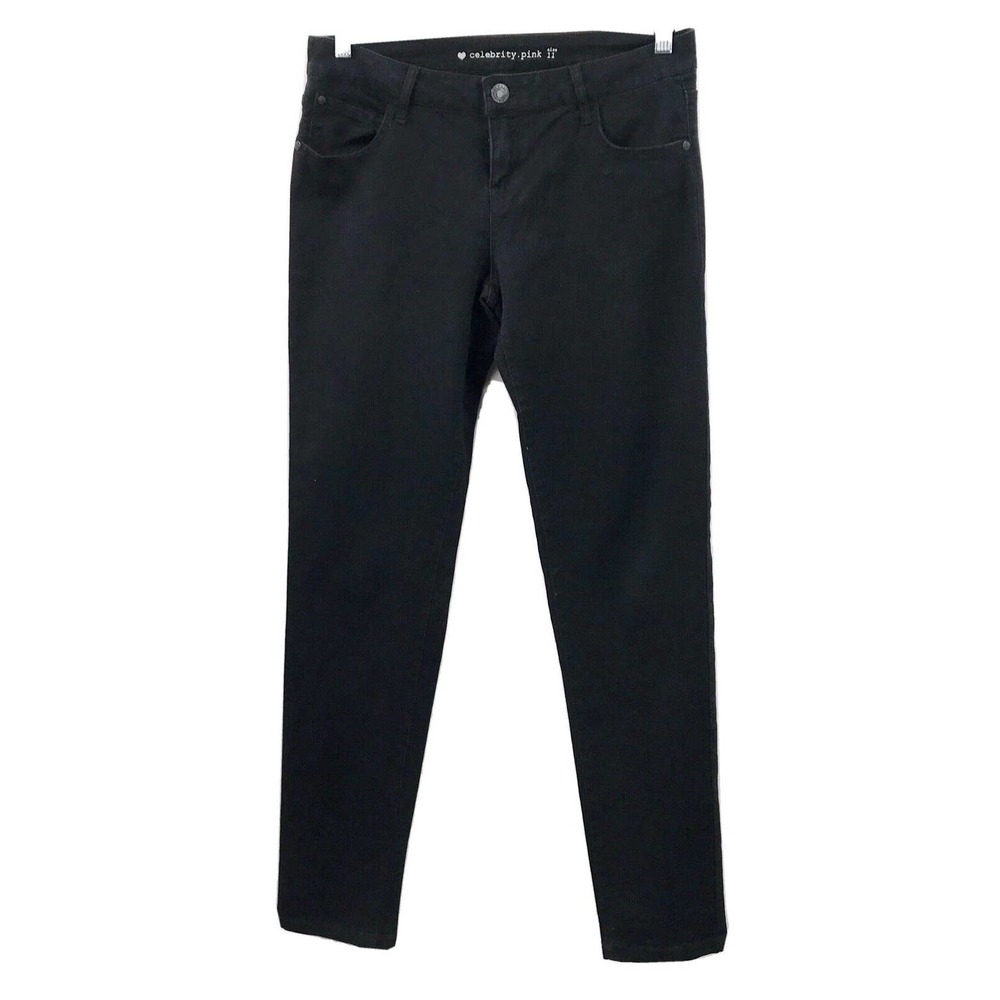 Celebrity Pink Women's Size 11 Super Soft Mid Rise Black Rinse Jeans